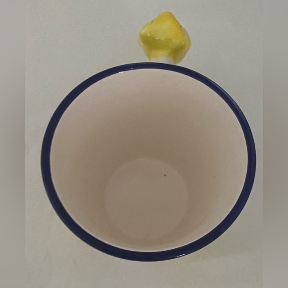 Vintage Trisa  Cat Mug  cat shaped handle 
Hand Painted 90s never used Yellow - Picture 6 of 10